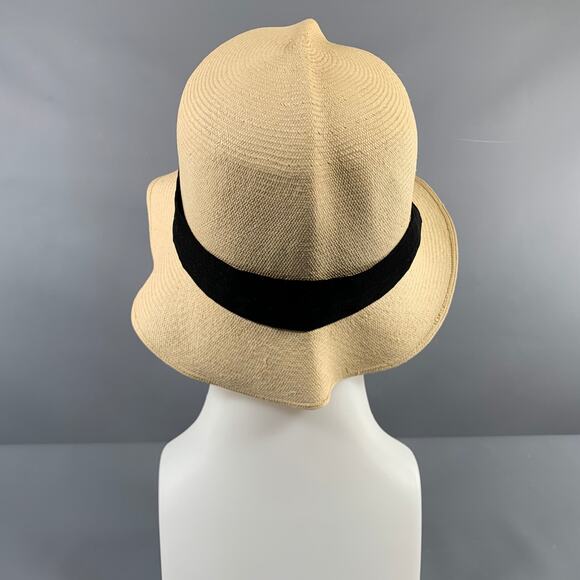 MONTECRISTI Beige Natural Woven Straw Hats - Picture 4 of 7